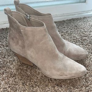Dolce Vita Tan Suede Ankle Boots